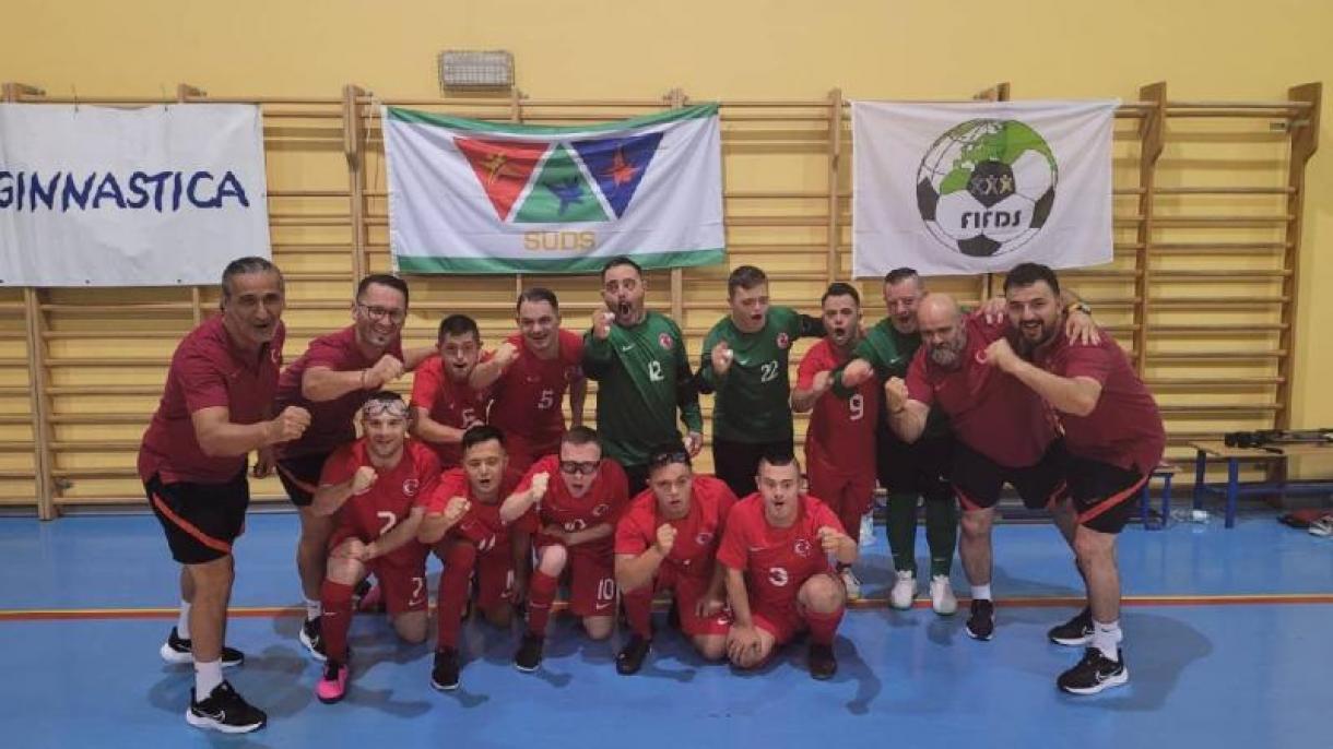 Echipa națională de futsal cu Sindromul Down a ajuns în semifinalele Campionatului European