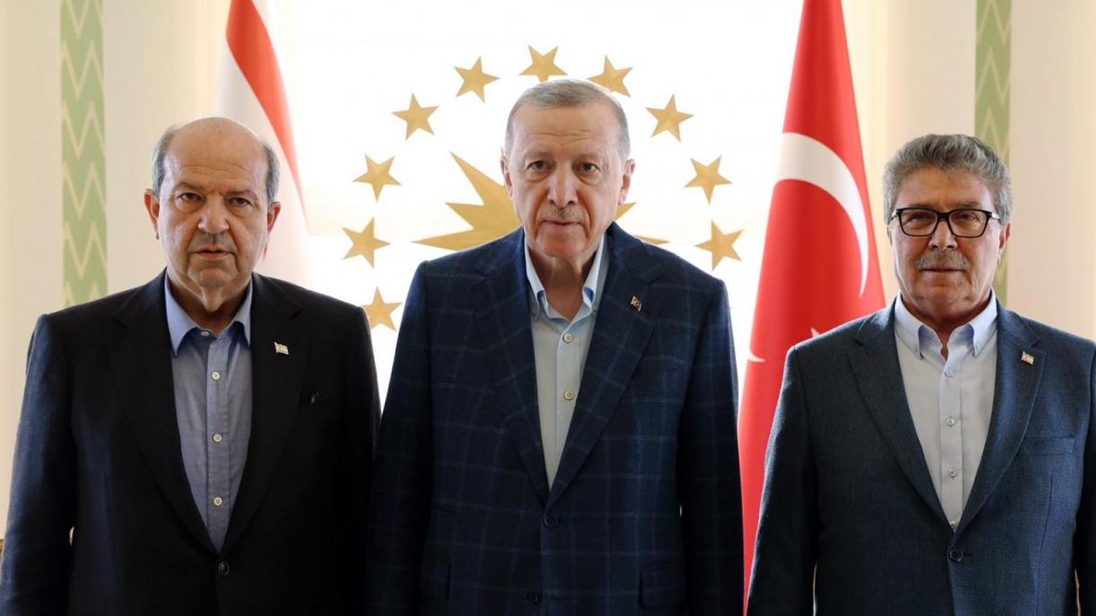 Prezident Erdogan DKTR-nyň we Azerbaýjanyň liderleri bilen duşuşyk geçirdi