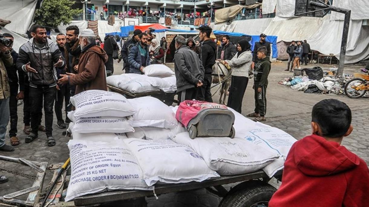 以色列人阻止人道主义援助物资进入加沙