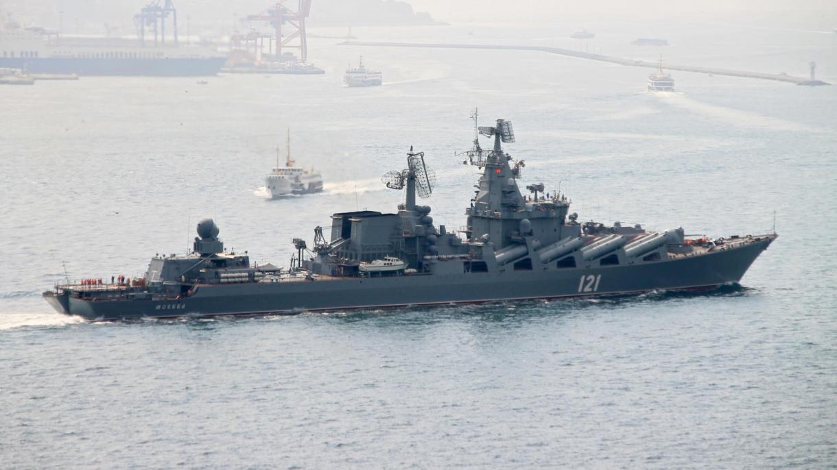 روسی بحری جہاز بحیرہ اسود میں غرقاب