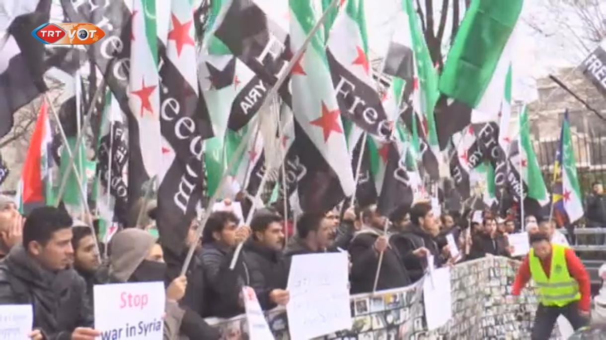 Протести за Алепо във Виена...