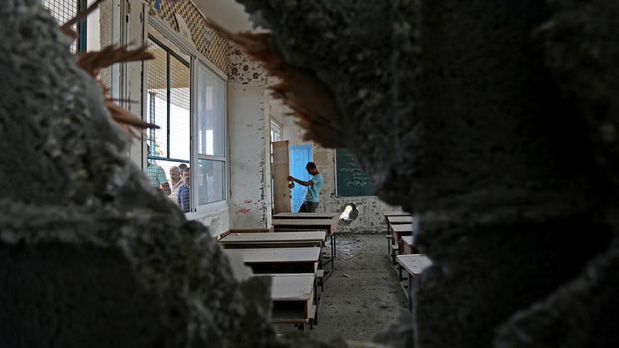 حمله شهرک‌نشینان یهودی به مدرسه‌ فلسطینی
