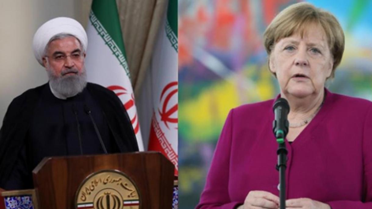Merkel ilə Ruhani arasında telefon danışığı olub