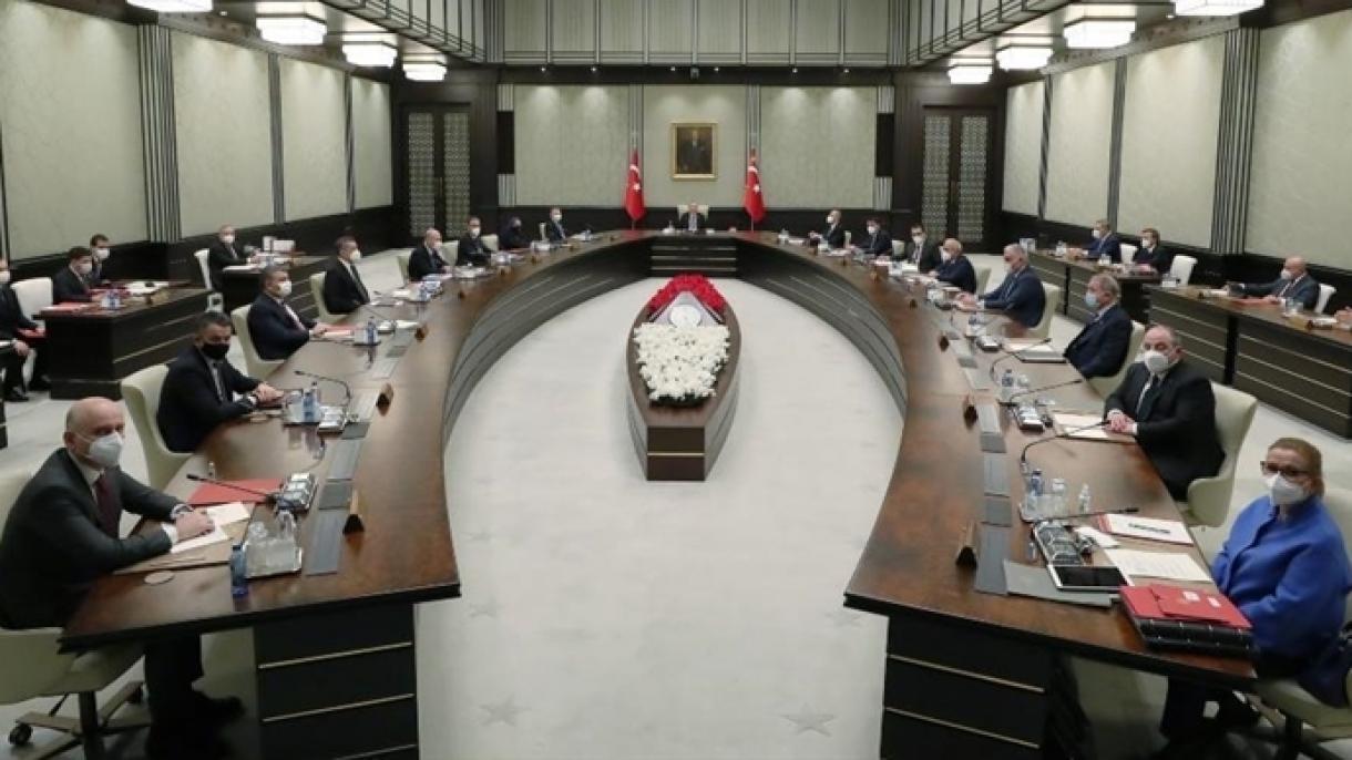 Ministrler kabinetiniň mejlisiniň maslahaty Prezident Erdoganyň ýolbaşçylyk etmeginde başlady