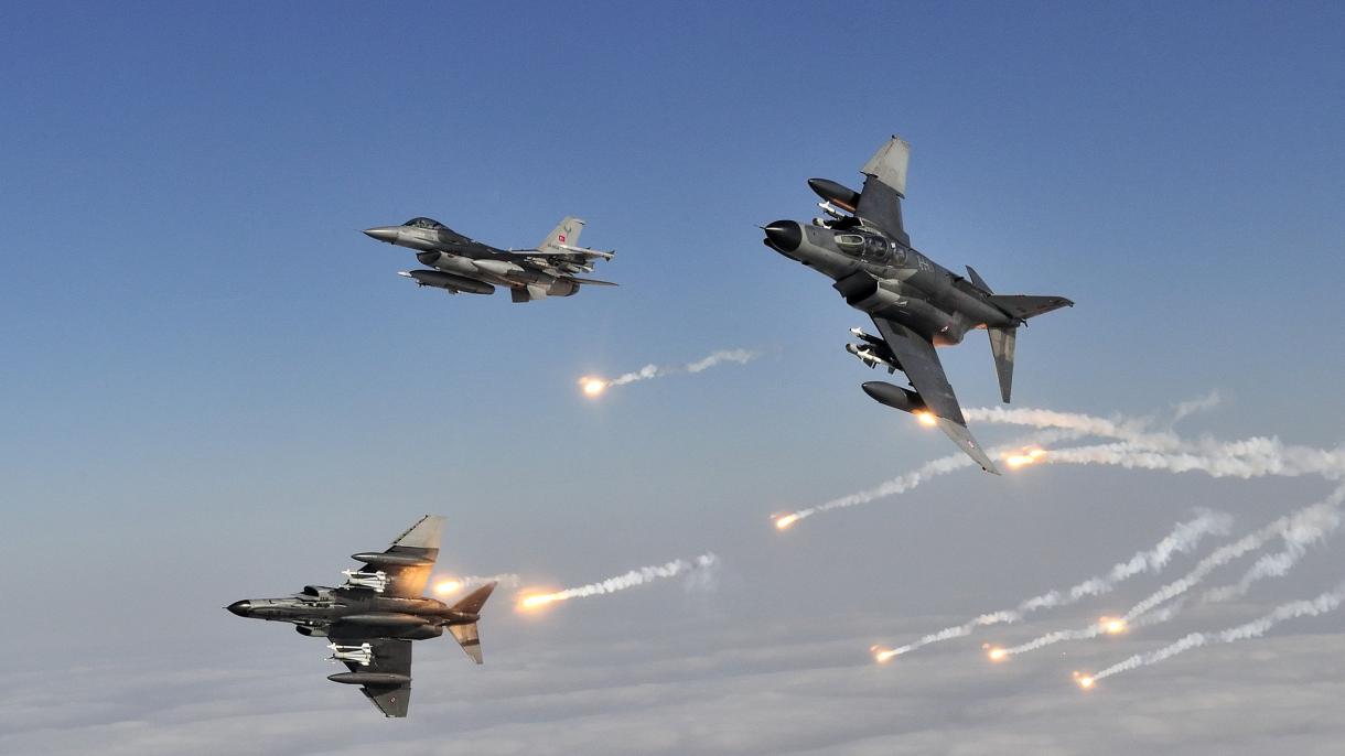 حملات هوایی نیروهای مسلح ترکیه علیه تروریستهای منطقه