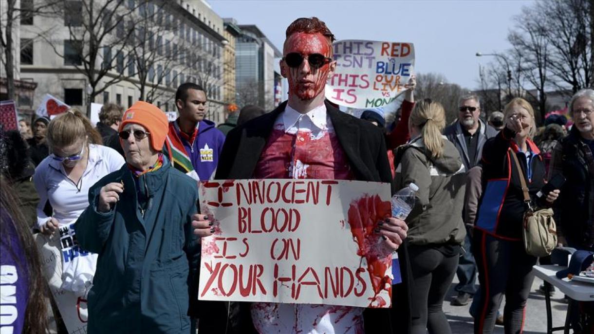 راهپیمایی برای زندگی، در اعتراض به قوانین حمل سلاح امریکا