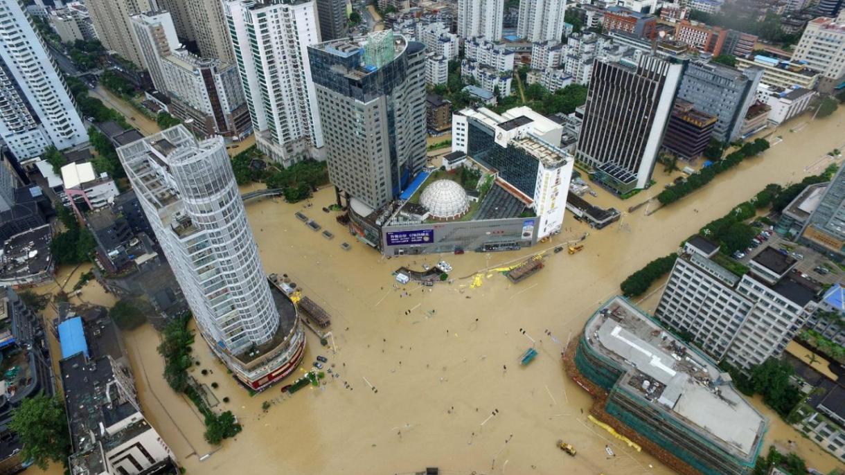 کشته شدین یک تن در اثر طوفان مگی در چین