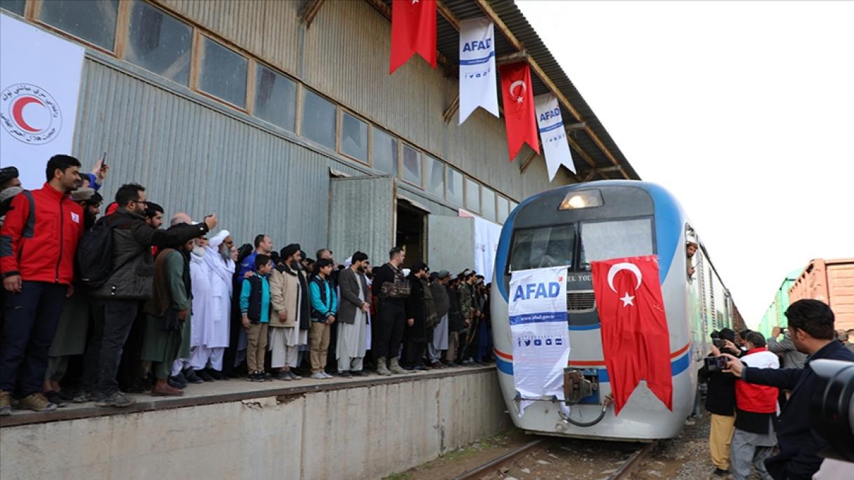 土耳其第七列“善意列车”抵达阿富汗