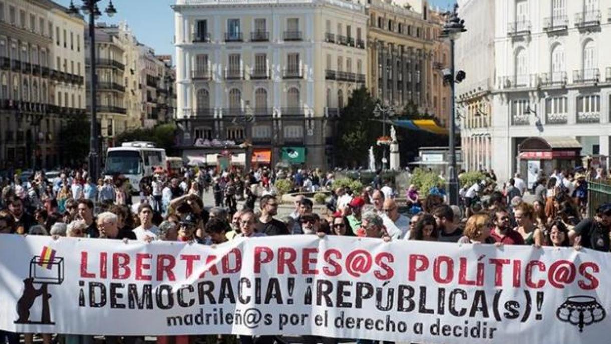 Manifestaciones en Cataluña en el segundo aniversario del referéndum del 1-O