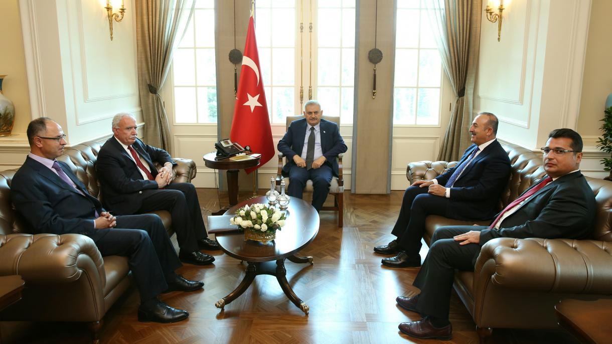 دیدارهای وزیر امور خارجه فلسطین با نخست وزیر و وزیر امور خارجه ترکیه در آنکارا
