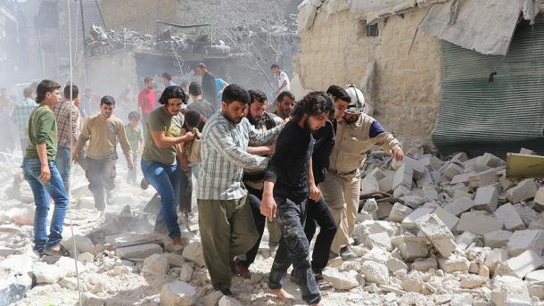 نیروهای رژیم سوریه حلب را بمباران کردند