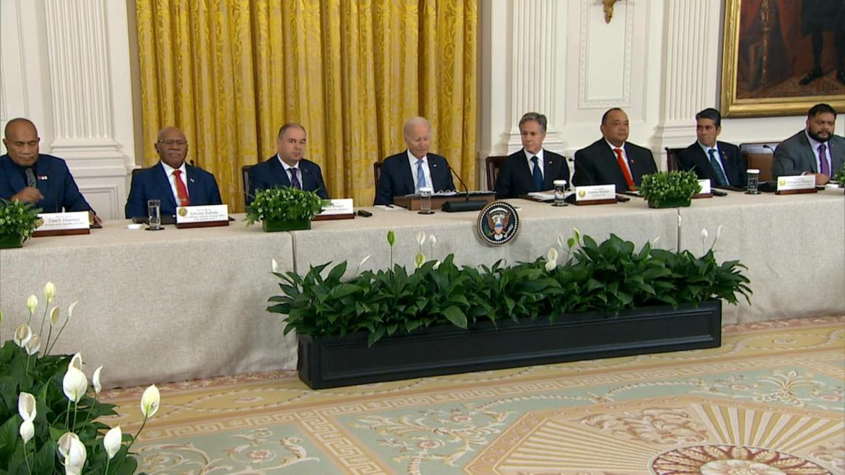 Biden amerikai elnök találkozott a csendes-óceáni szigetek országainak vezetőivel