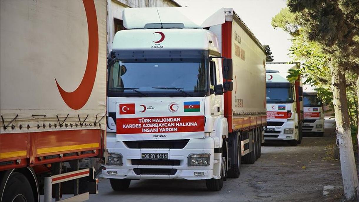 کمک‌های بشردوستانه ترکیه به باکو رسید