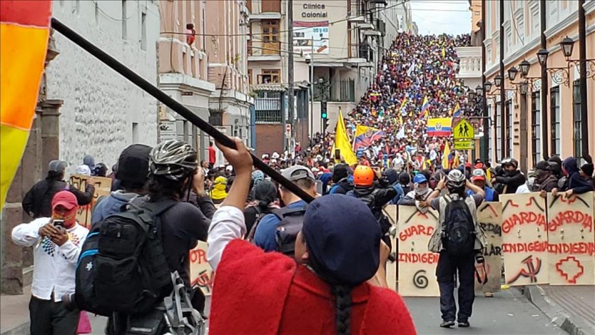 Indígenas y trabajadores de Ecuador protagonizan multitudinaria marcha contra medidas económicas