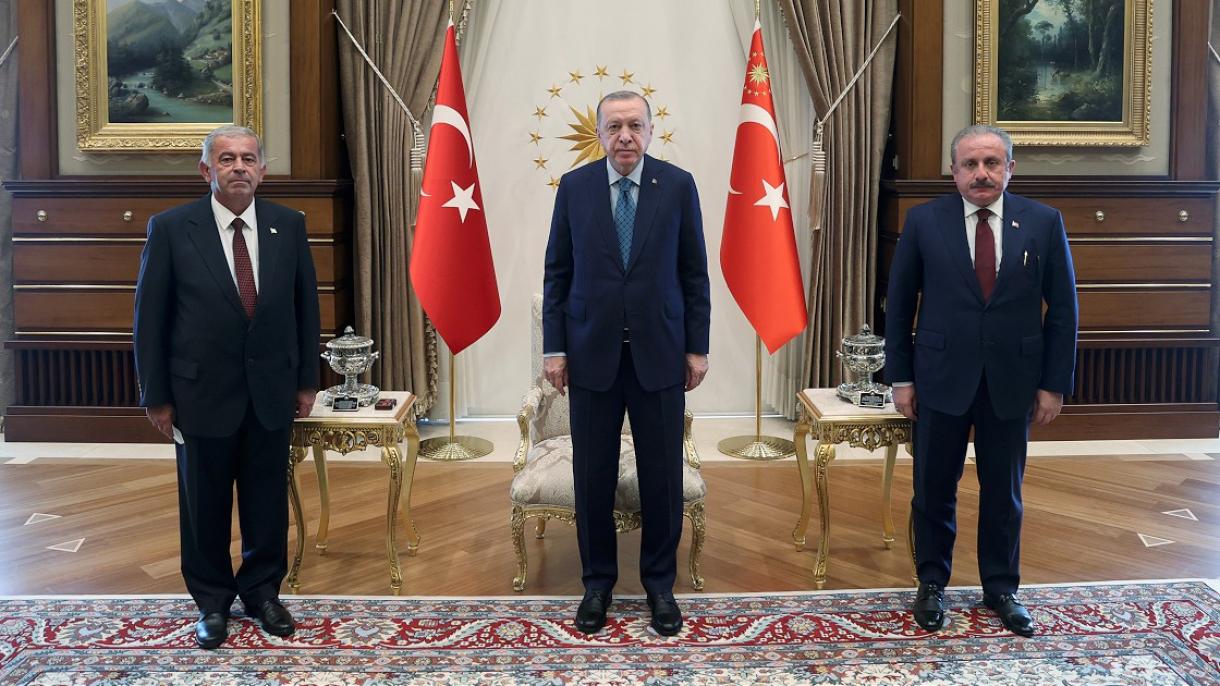Erdogan la primit pe președintele parlamentului RTCN
