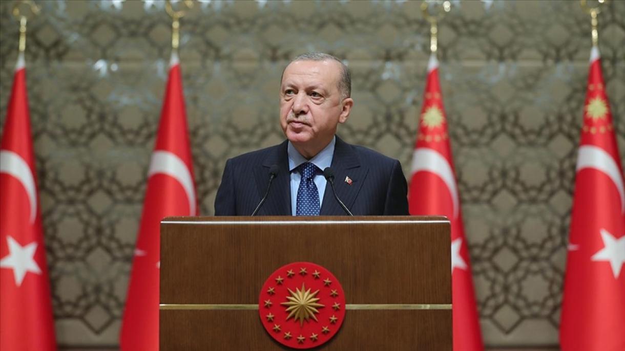 اردوغان: تورک خالقینین یازدیغی شانلی دستاندیر