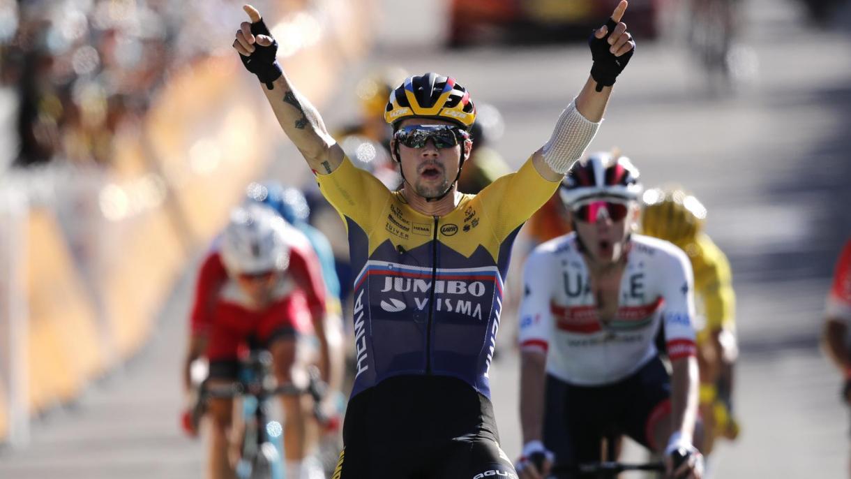 El esloveno Primoz Roglic ganó la cuarta etapa del Tour de Francia