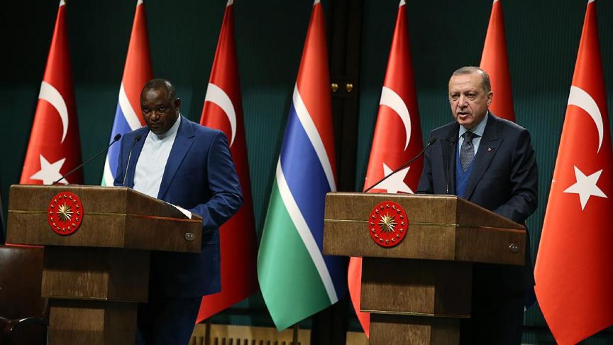 Declarațiile lui Erdogan în cadrul conferinței de presă comune cu președintele Gambiei