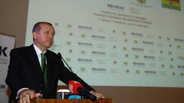 Erdogan acude al Foro Laboral en Ghana
