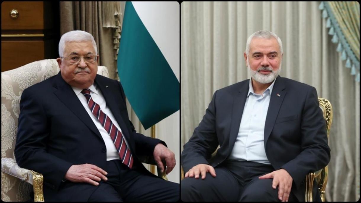 A palesztin elnök és a Hamasz vezetője megállapodott a nemzeti erőfeszítések egyesítésében