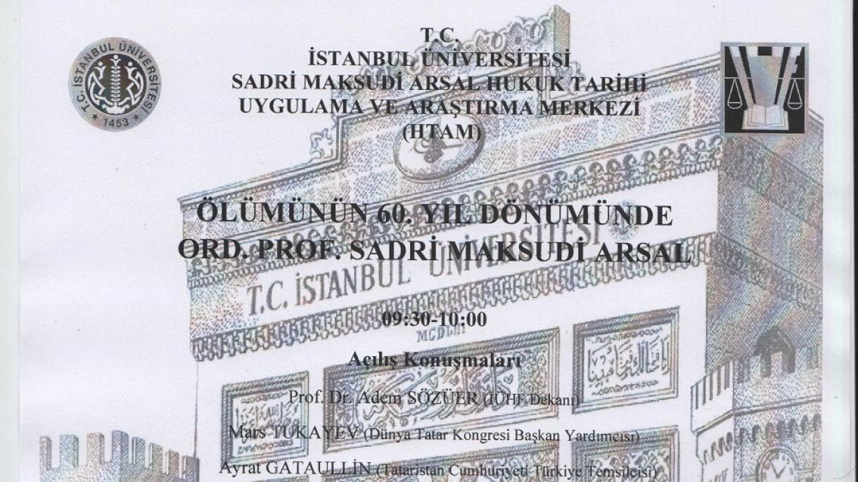 İstanbulda Sadri Maqsudi iskä alına