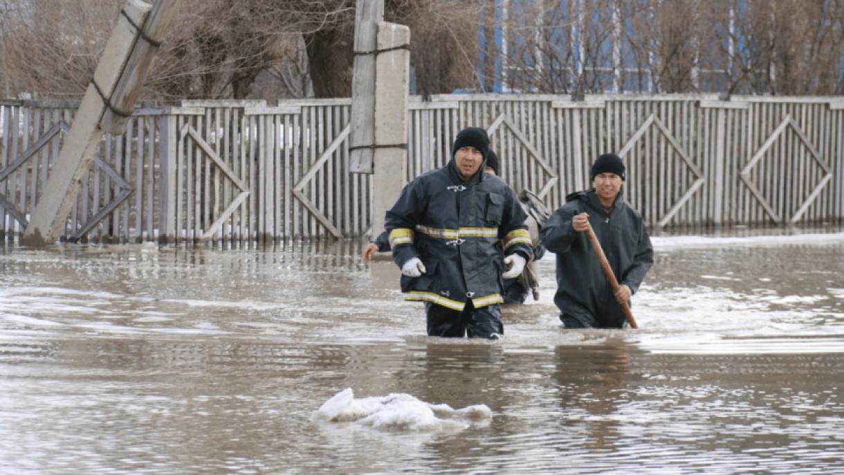 哈萨克斯坦遭遇洪灾