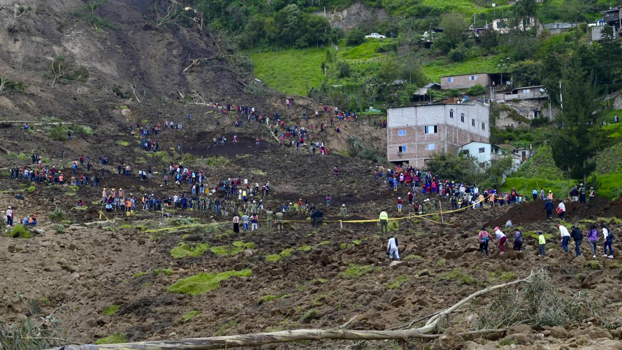 Sale a 21 il numero delle persone che hanno perso la vita nella frana avvenuta n Ecuador