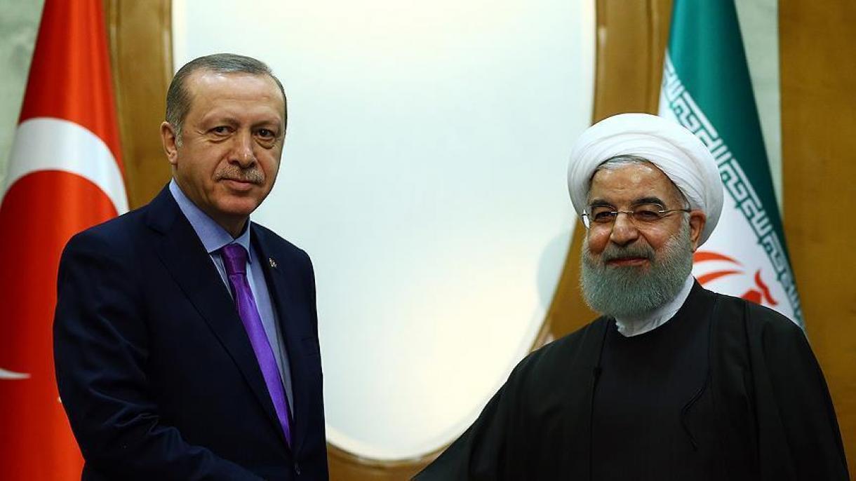 Erdogan reuniu-se em separado com Rouhani