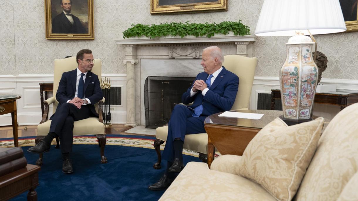 拜登和瑞典首相在华盛顿会晤