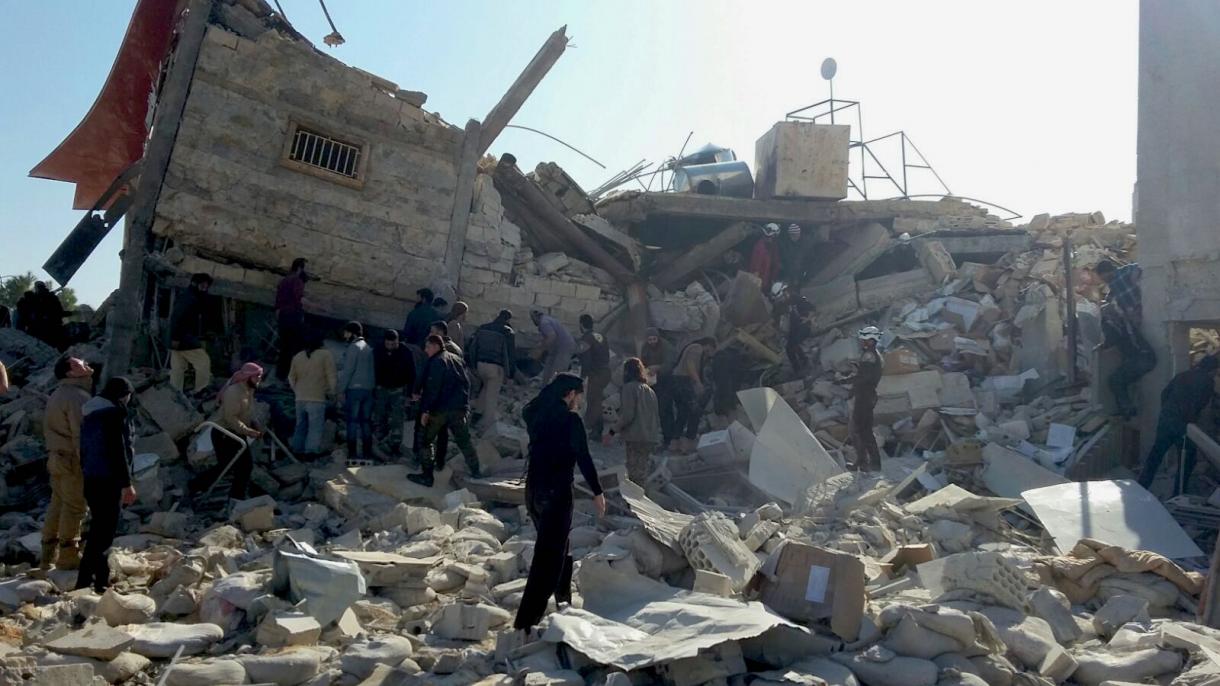 در حمله جنگنده های رژیم اسد به منطقه عربین 8 غیرنظامی کشته شد