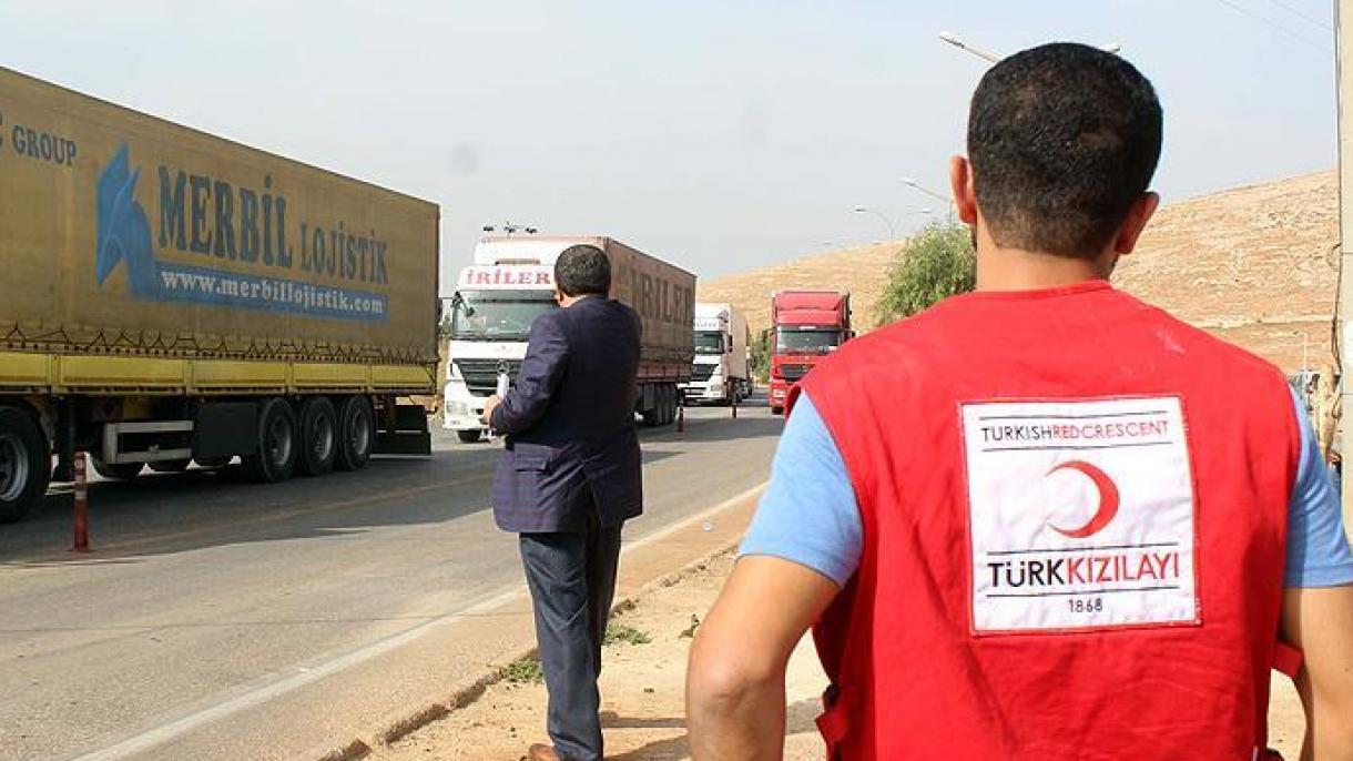 Semiluna roșie furnizează asistența umanitară Idlibului