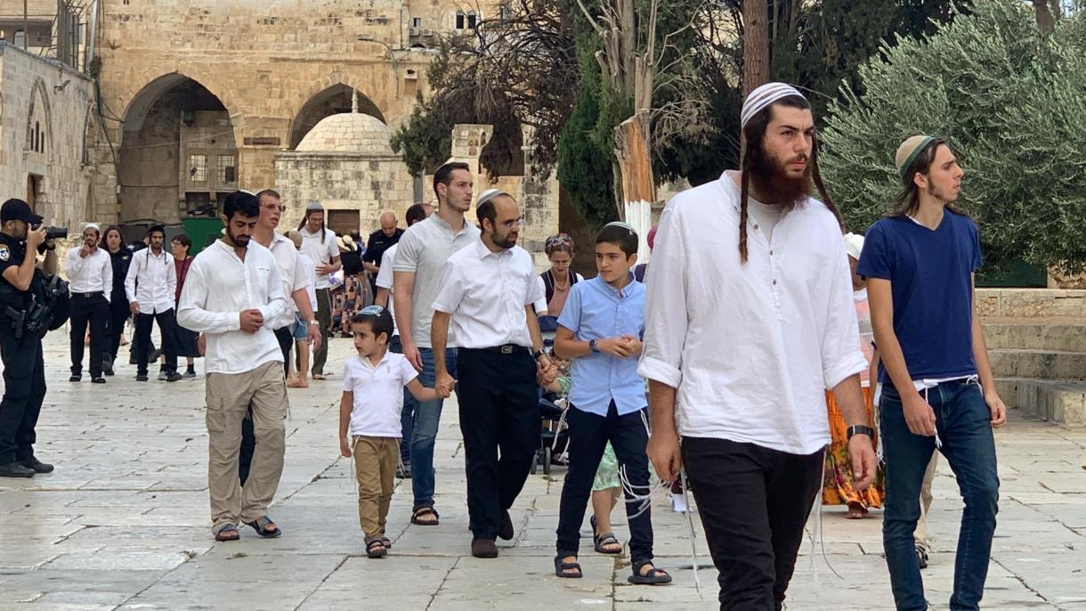 ادامه یورش یهودیان افراطی به مسجدالاقصی به‌بهانه عید "سوکوت"
