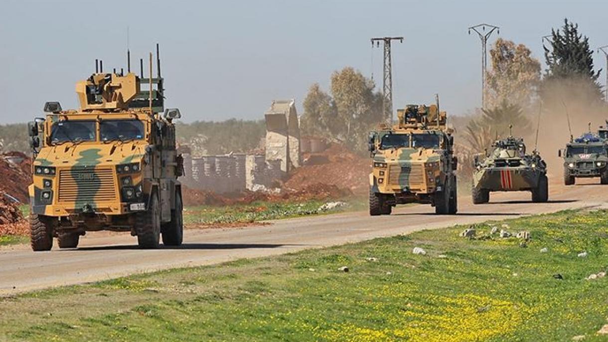 38-امین دور گشت زنی عناصر نظامی ترکیه و روسیه در شرق فرات