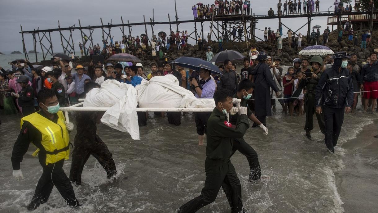Encuentran restos mortales de varios pasajeros del avión estrellado en Myanmar