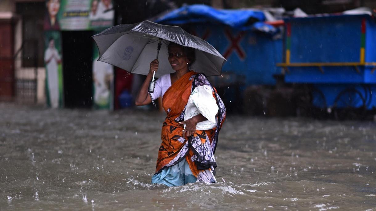 印度泰米尔纳德邦暴雨成灾