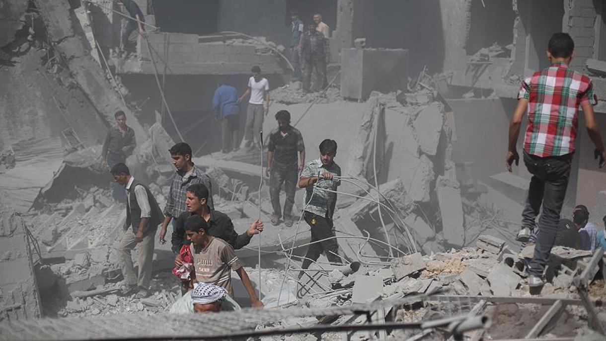 Las fuerzas del régimen realizan atentado de bomba de vacío en Siria