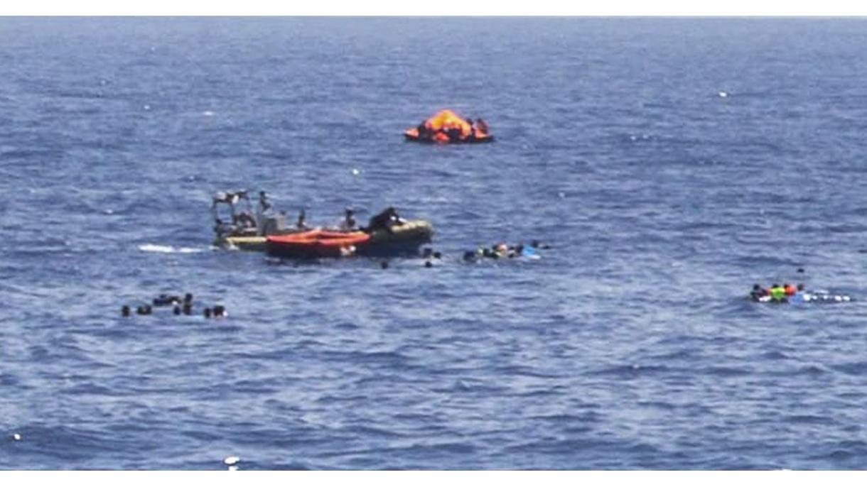 انسانی تاجروں نے 120 تارکین وطن کو سمندر میں پھینک دیا،50 ڈوب کر ہلاک