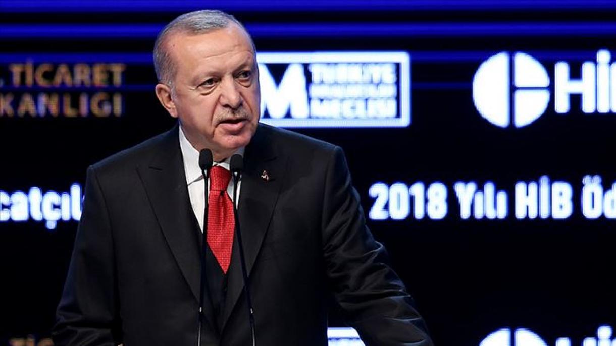 Erdogan Eksportçylaryň hyzmaty duşuşygynda çykyş etdi