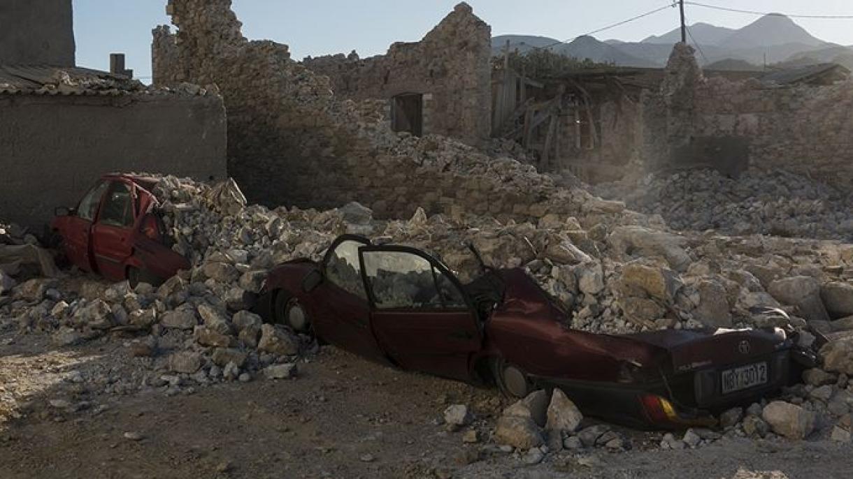 تاثیر زمین لرزه روز جمعه در جزیره سیسام یونان