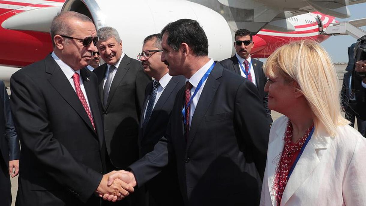 Presidente Erdogan está no Azerbaijão