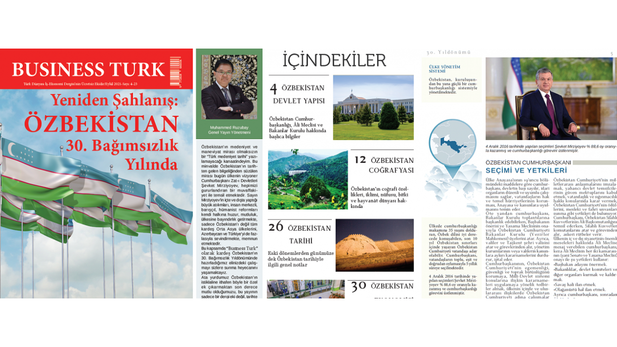 "Business Turk" jurnalining yangi soni O‘zbekistonga bag‘ishlandi