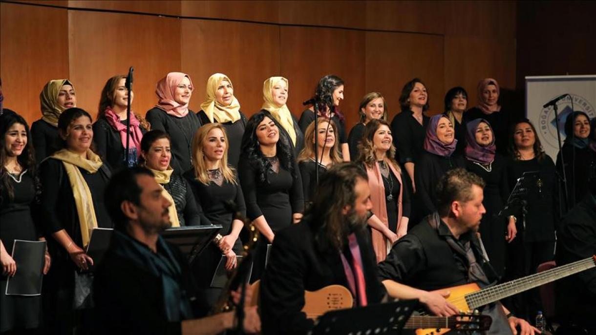کنسرت گروه کر زنان سوری در استانبول