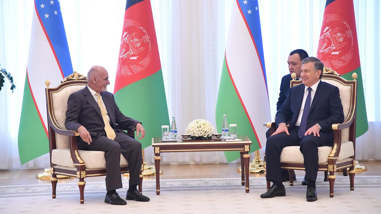 رئیس جمهور ازبیکستان با افغانستان دیدار کرد