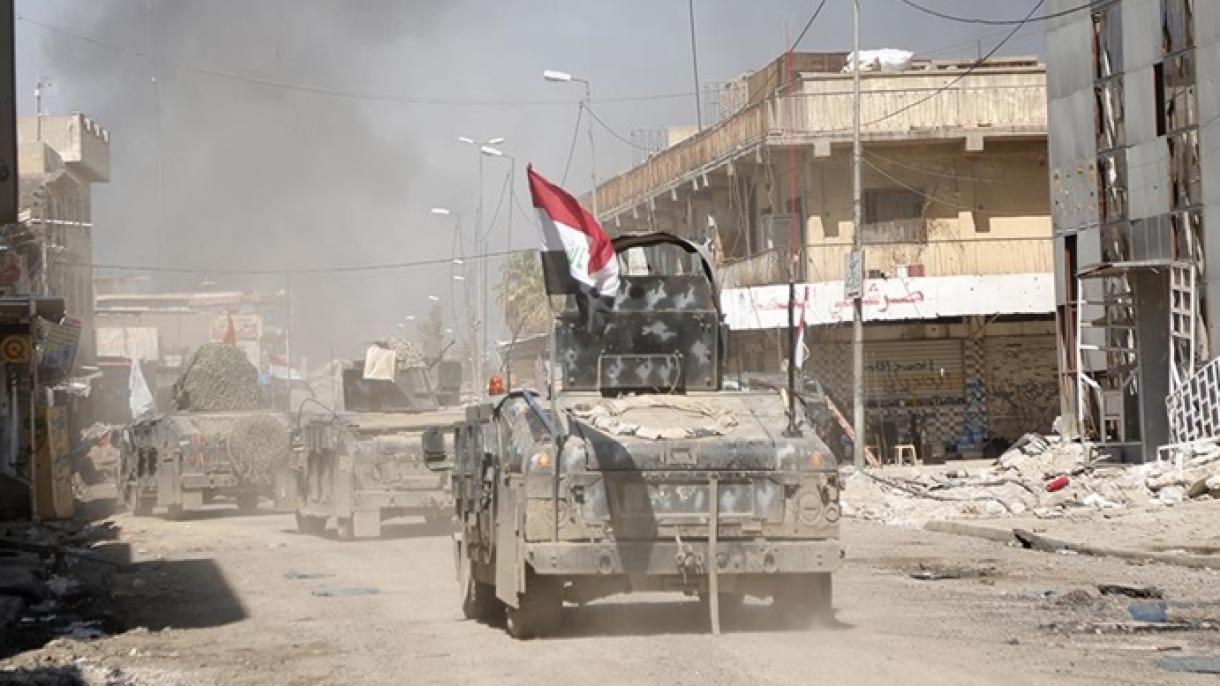 خروج خودروهای نظامی ائتلاف بین‌المللی ضد داعش از عراق