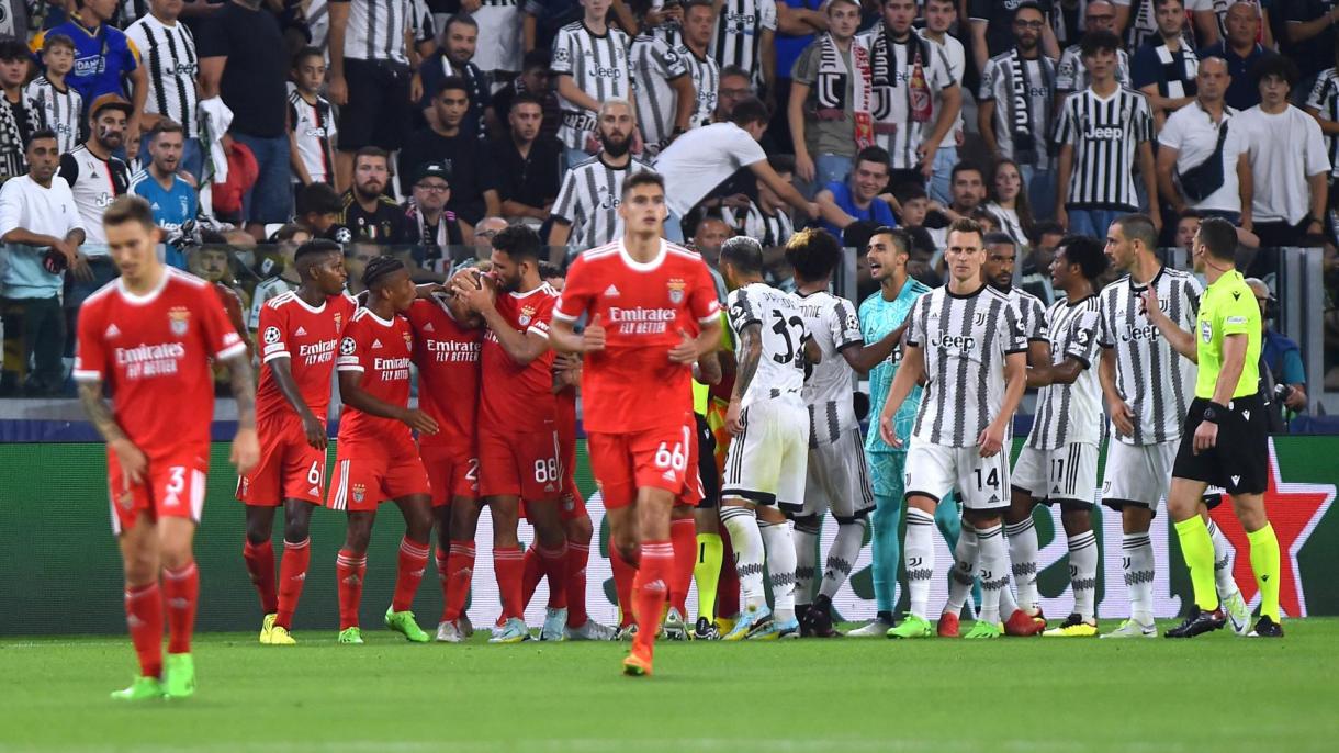 Juventus fue derrotado por Benfica por 2 a 1 en su propio campo