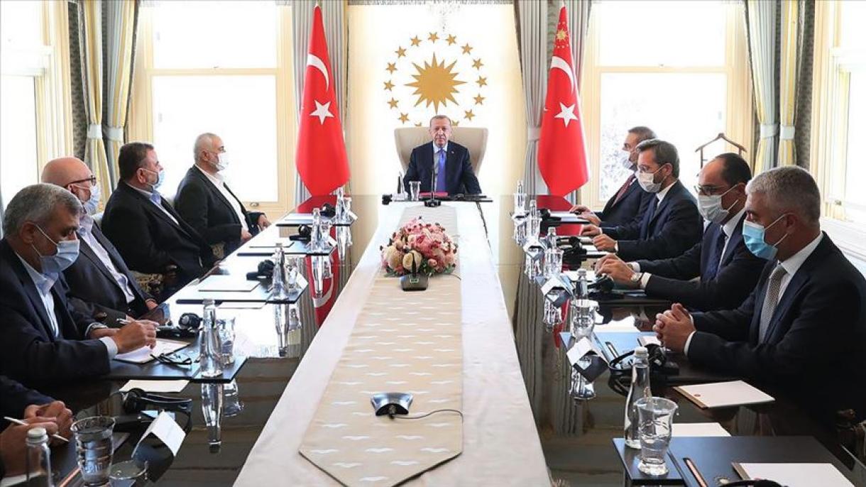 Эрдоган Хамастын саясий бюросунун башчысы Хениййени кабыл алды