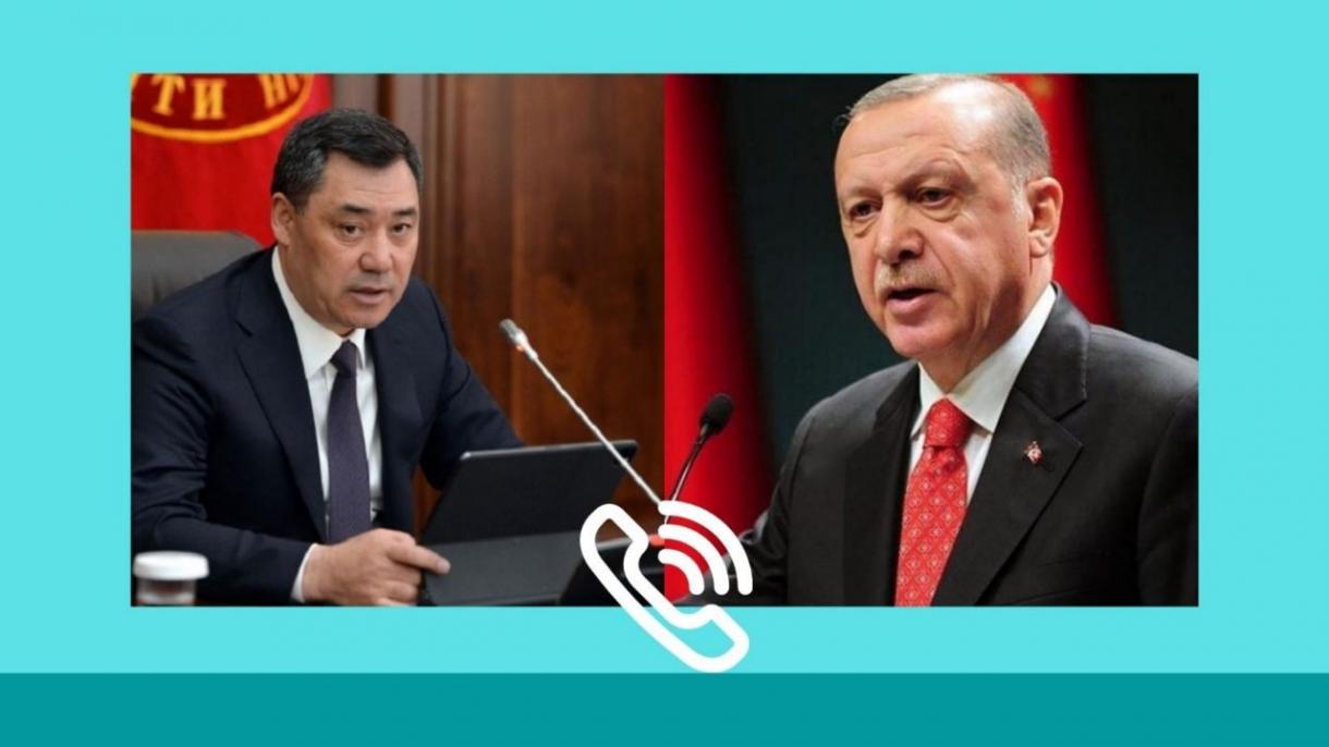 Президент Садыр Жапаров Түркиянын Президенти Режеп Тайип Эрдоган менен телефон аркылуу сүйлөштү