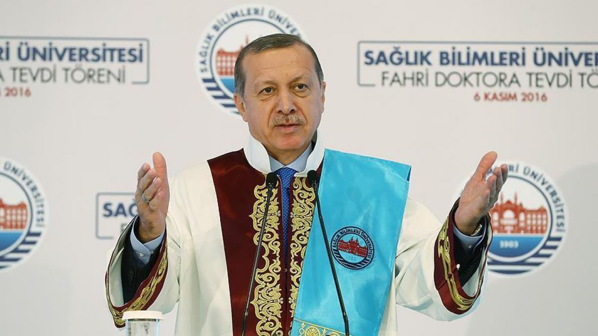 اردوغان : اگر یک نماینده مجلس همانند یک تروریست رفتار کند با آن مانند یک تروریست رفتار خواهد شد