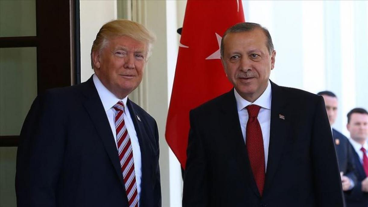 اردوغان، ترامپ ایله دانیشدی