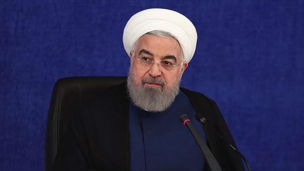 دیدار حسن روحانی رئیس جمهور ایران با وزیر امور خارجه قطر در تهران